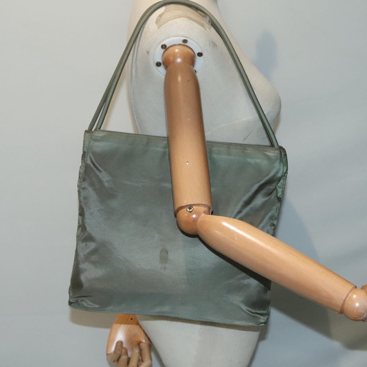 Prada Khaki Synthetic Tote Bag (Pre-Owned) Size ONE SIZE - 11 Thumbnail