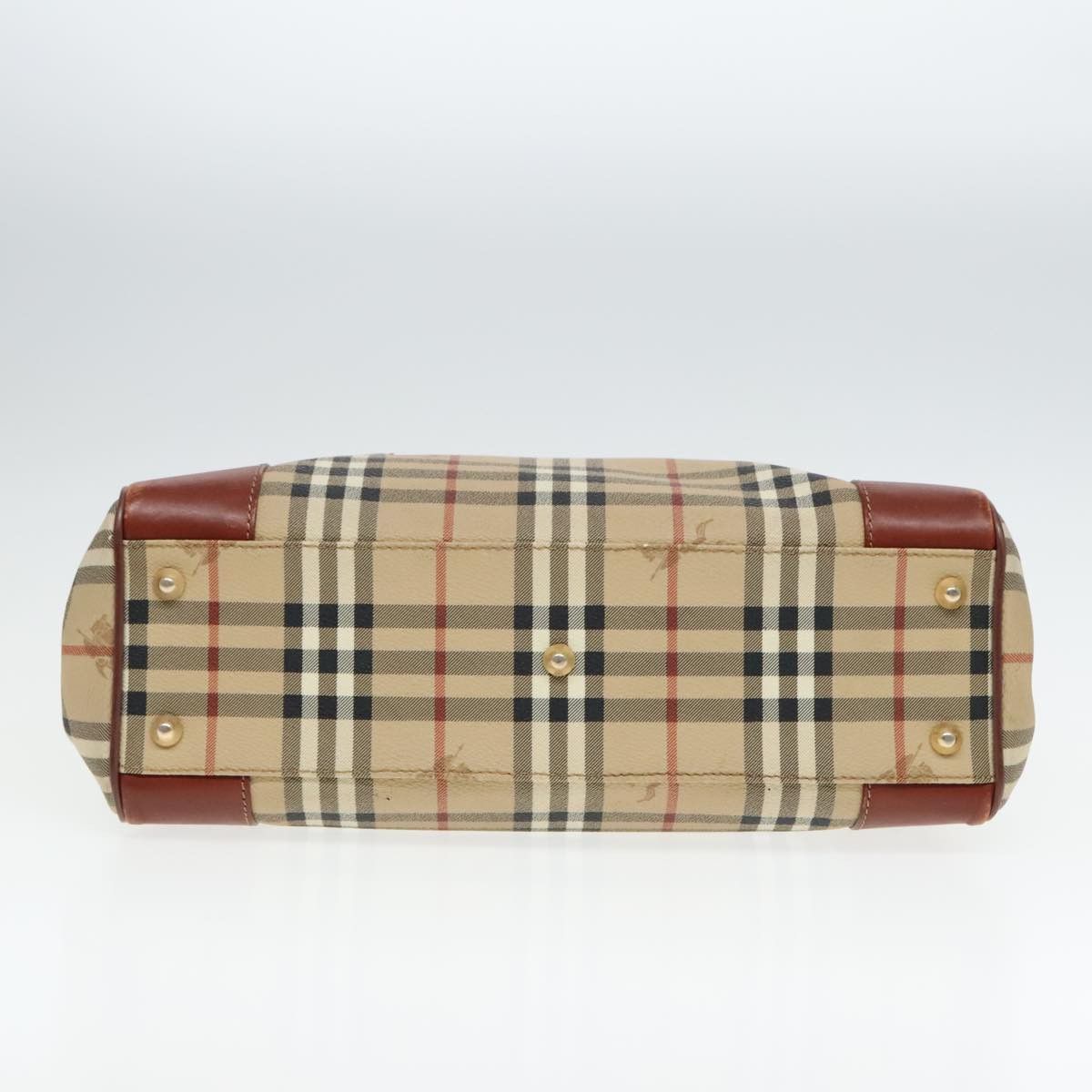 Burberry Nova Check Beige Canvas Handbag (Pre-Owned) Size ONE SIZE - 17 Thumbnail