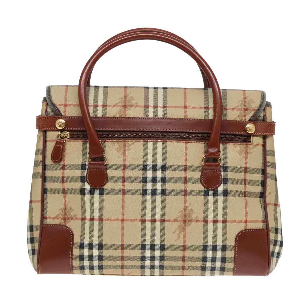Burberry Nova Check Beige Canvas Handbag (Pre-Owned) Size ONE SIZE - 2 Thumbnail