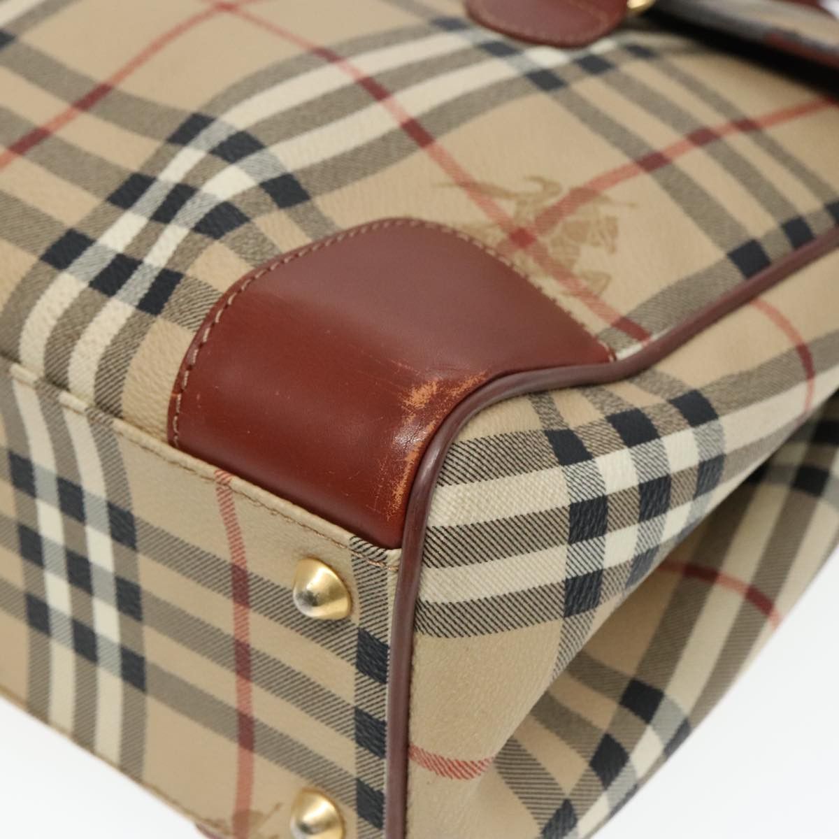 Burberry Nova Check Beige Canvas Handbag (Pre-Owned) Size ONE SIZE - 7 Thumbnail