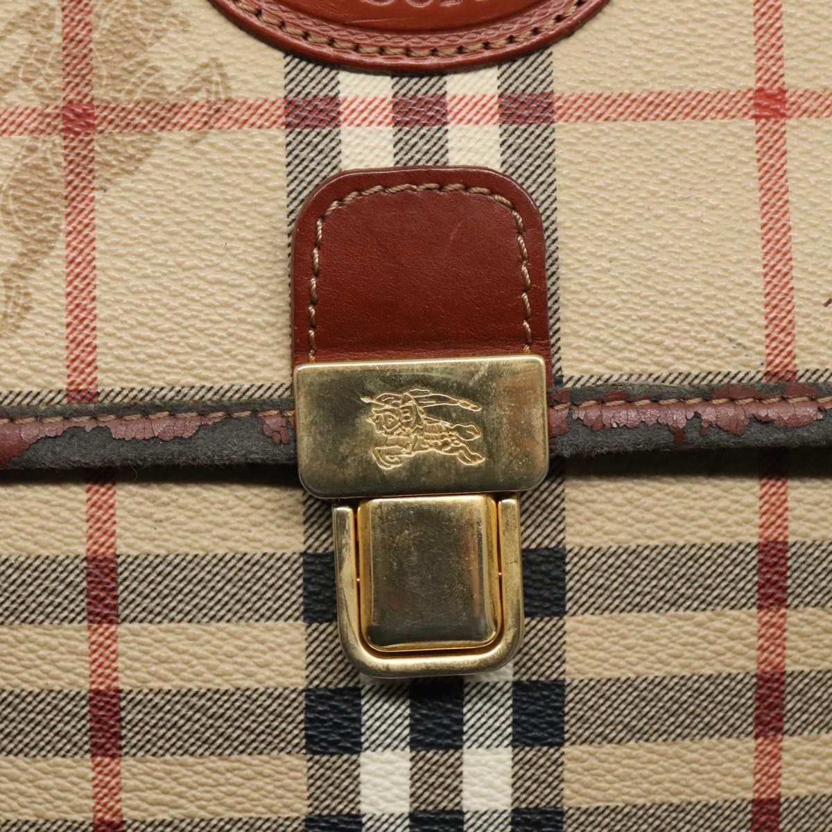 Burberry Nova Check Beige Canvas Handbag (Pre-Owned) Size ONE SIZE - 11 Thumbnail