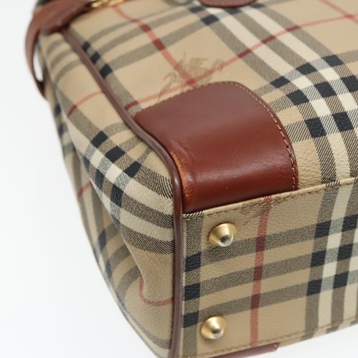 Burberry Nova Check Beige Canvas Handbag (Pre-Owned) Size ONE SIZE - 10 Thumbnail