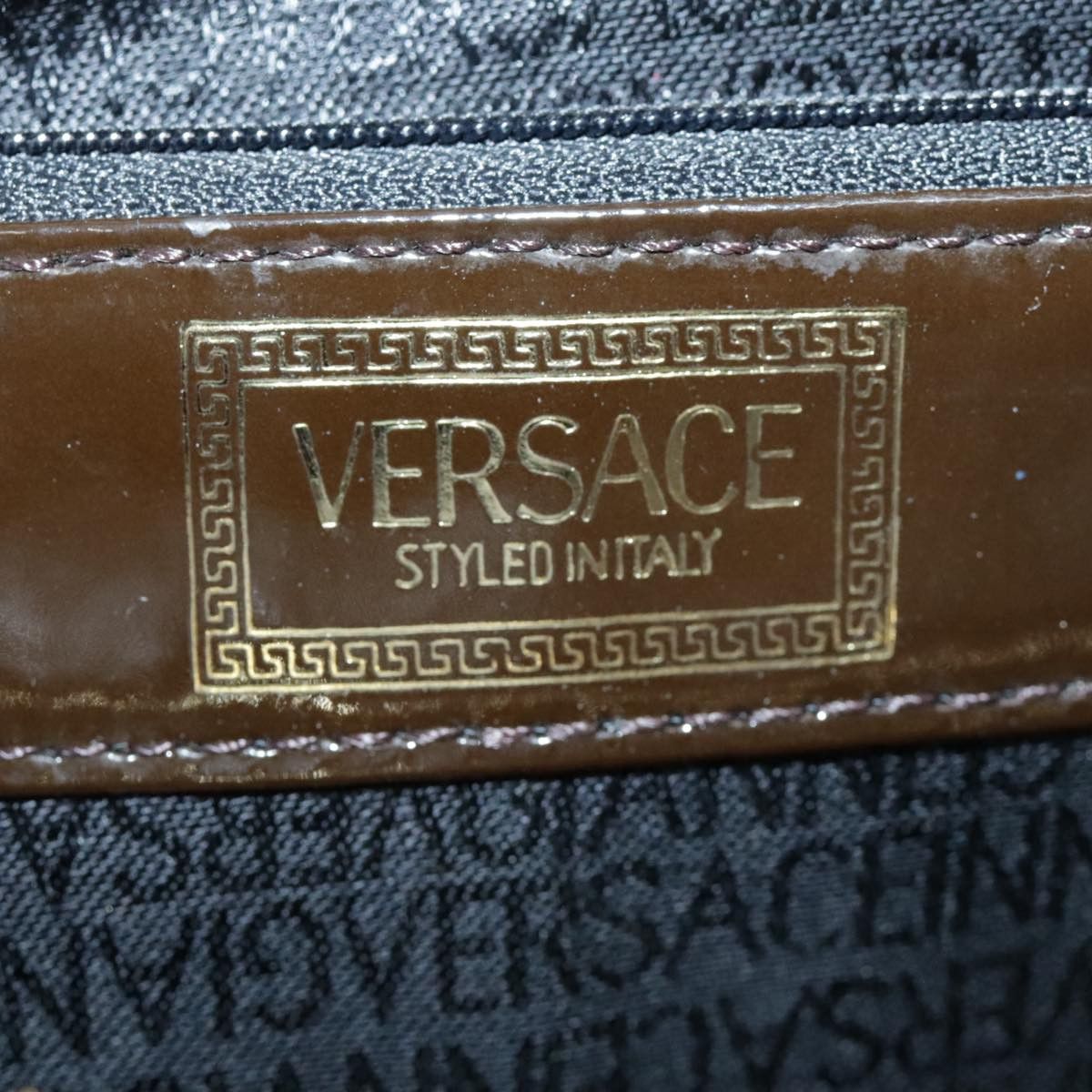 Versace Brown Leather Handbag (Pre-Owned) Size ONE SIZE - 13 Thumbnail