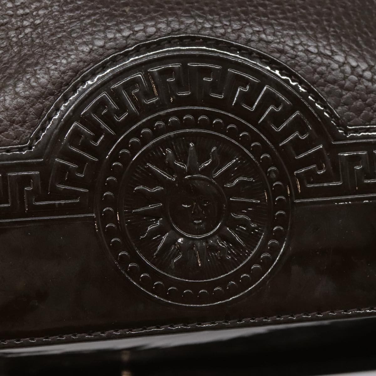 Versace Brown Leather Handbag (Pre-Owned) Size ONE SIZE - 20 Thumbnail