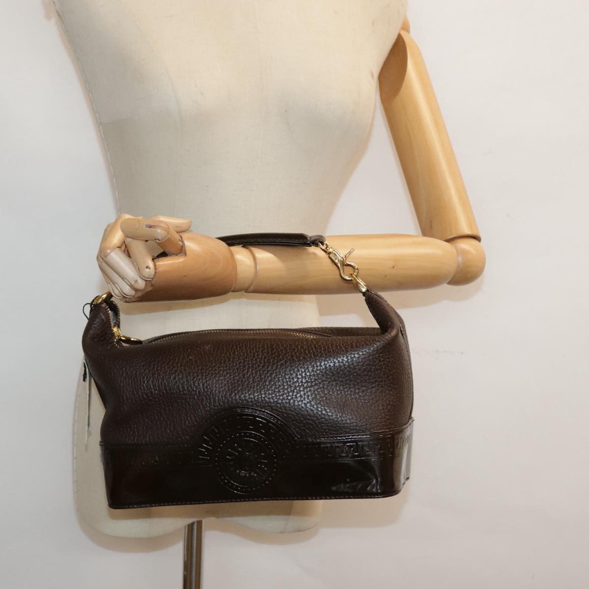 Versace Brown Leather Handbag (Pre-Owned) Size ONE SIZE - 15 Thumbnail