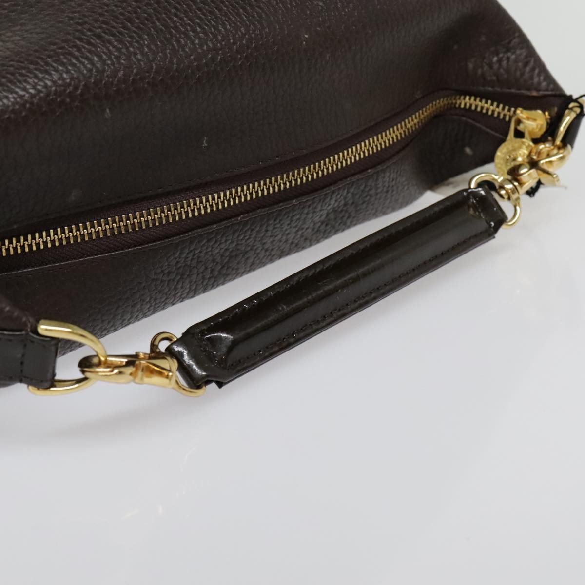 Versace Brown Leather Handbag (Pre-Owned) Size ONE SIZE - 5 Thumbnail