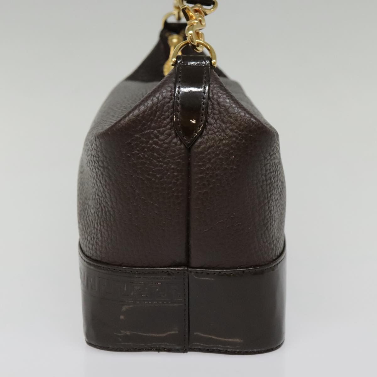 Versace Brown Leather Handbag (Pre-Owned) Size ONE SIZE - 3 Thumbnail