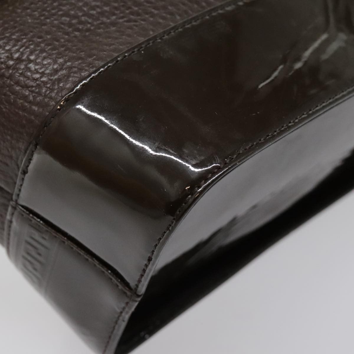 Versace Brown Leather Handbag (Pre-Owned) Size ONE SIZE - 6 Thumbnail