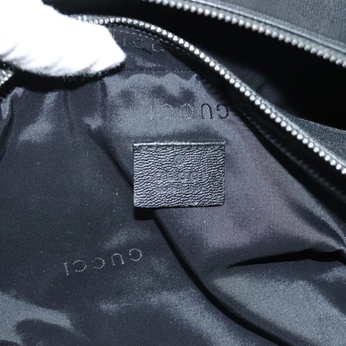 Gucci -- Black Leather Clutch Bag (Pre-Owned) Size ONE SIZE - 10 Thumbnail