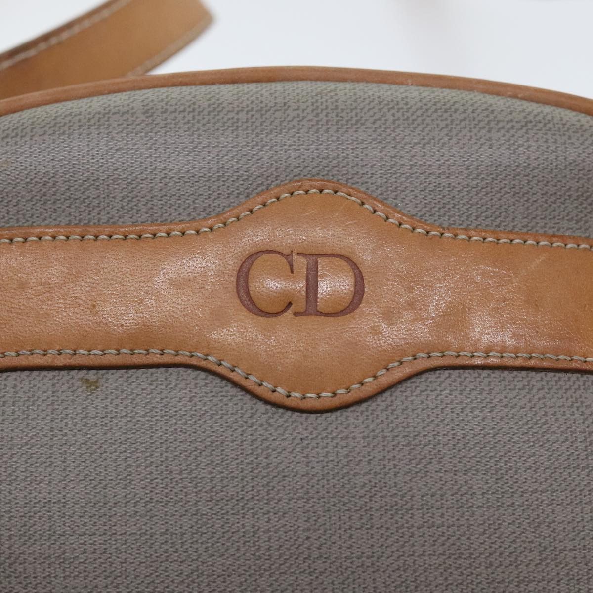Dior Grey Canvas Shoulder Bag (Pre-Owned) Size ONE SIZE - 13 Thumbnail