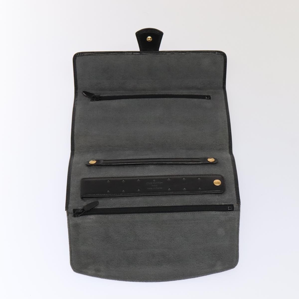 Louis Vuitton Rouleau Black Leather Clutch Bag (Pre-Owned) Size ONE SIZE - 9 Thumbnail