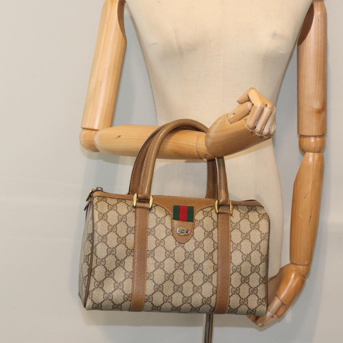 Gucci Gg Canvas Beige Canvas Handbag (Pre-Owned) Size ONE SIZE - 17 Thumbnail