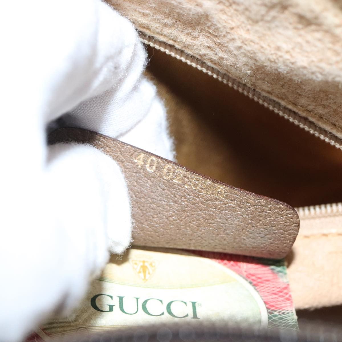 Gucci Gg Canvas Beige Canvas Handbag (Pre-Owned) Size ONE SIZE - 12 Thumbnail