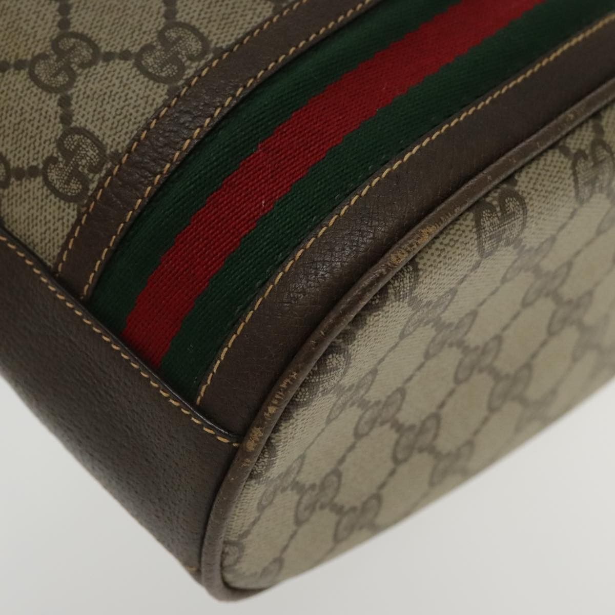 Gucci Sherry Beige Canvas Shoulder Bag (Pre-Owned) Size ONE SIZE - 9 Thumbnail