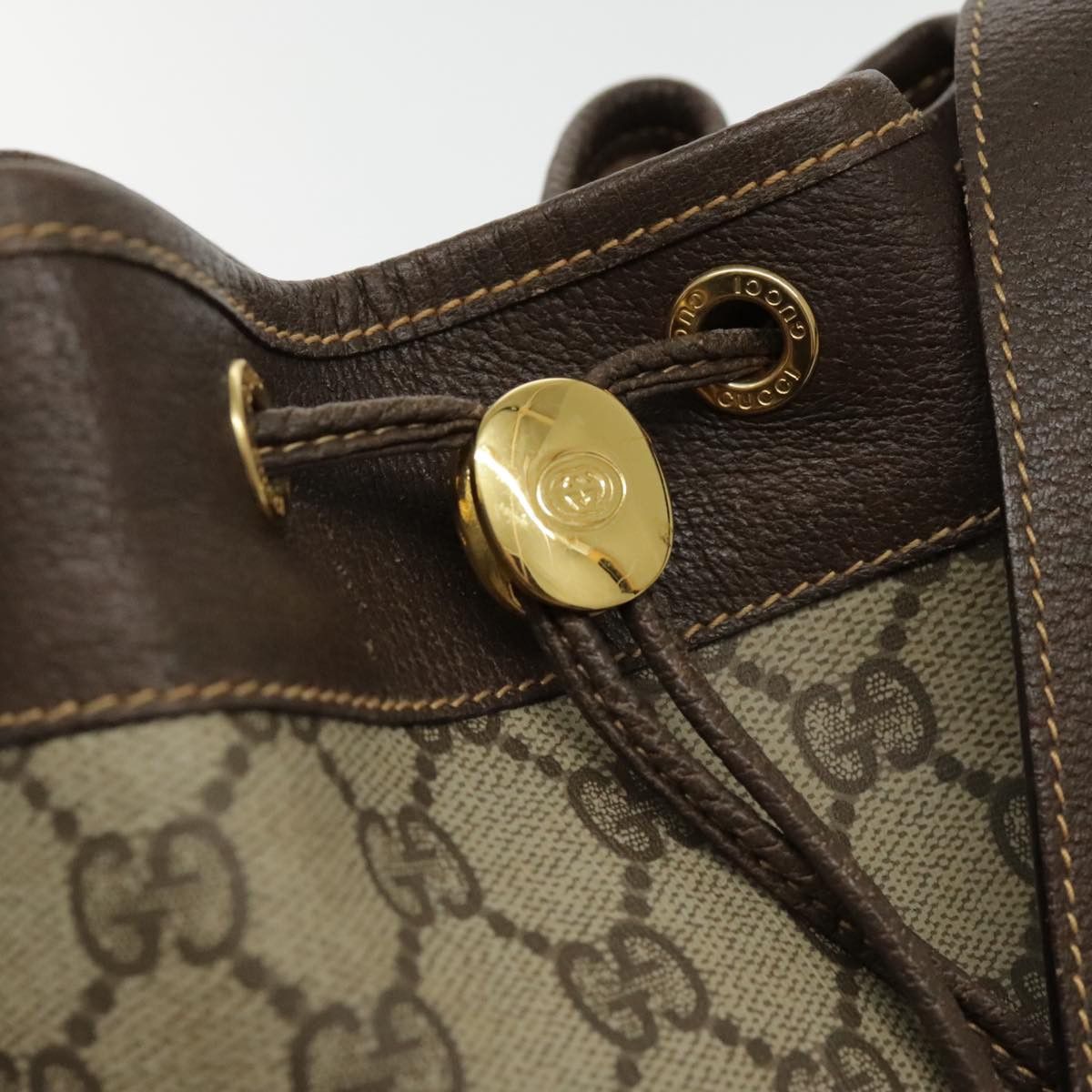 Gucci Sherry Beige Canvas Shoulder Bag (Pre-Owned) Size ONE SIZE - 20 Thumbnail