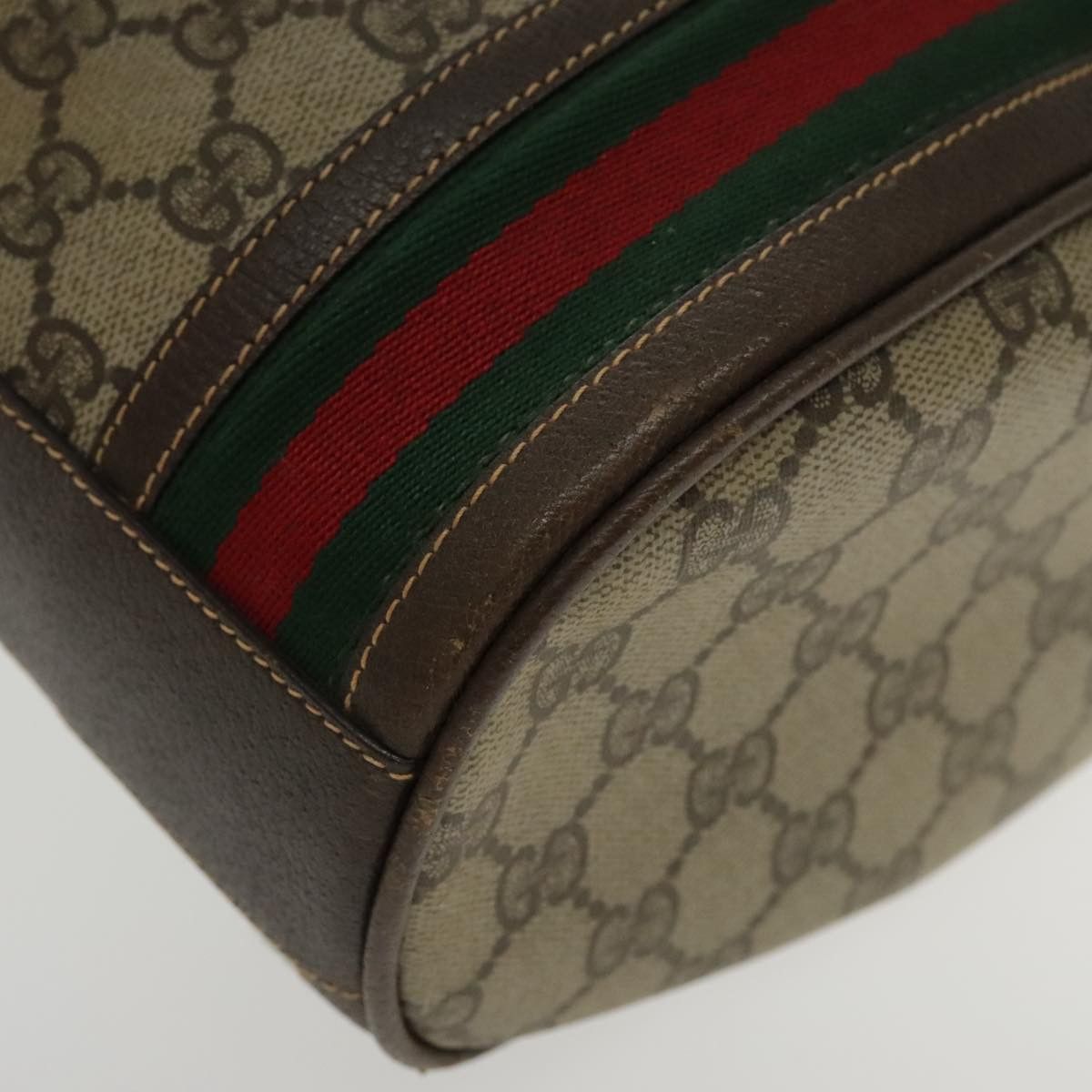 Gucci Sherry Beige Canvas Shoulder Bag (Pre-Owned) Size ONE SIZE - 7 Thumbnail