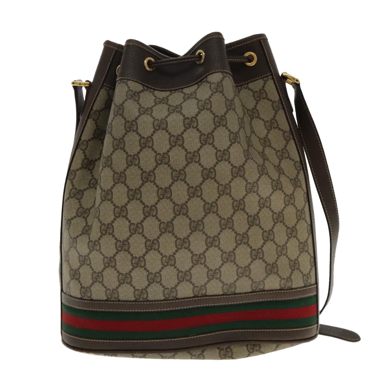 Gucci Sherry Beige Canvas Shoulder Bag (Pre-Owned) Size ONE SIZE - 2 Thumbnail