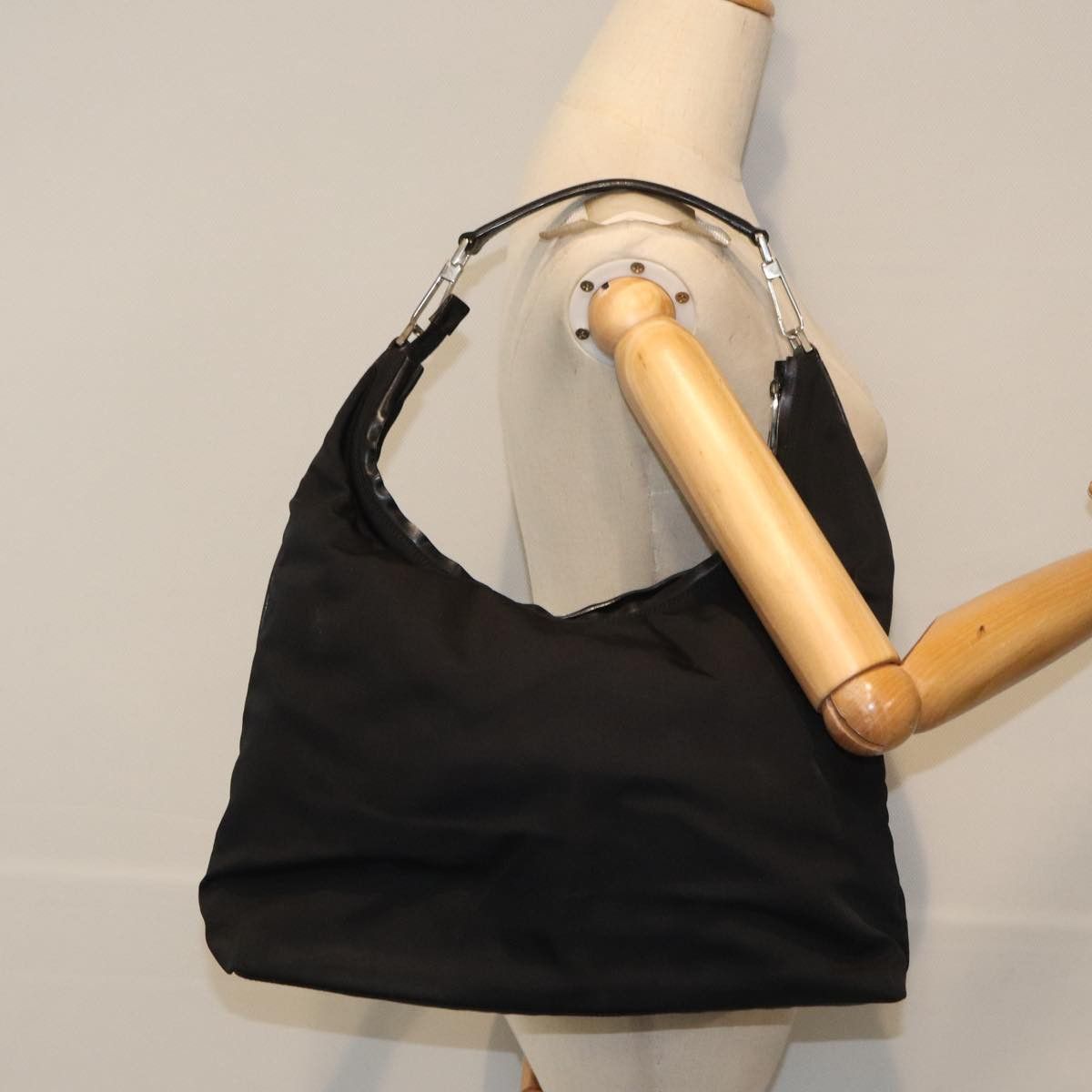 Gucci Hobo Black Synthetic Shoulder Bag (Pre-Owned) Size ONE SIZE - 13 Thumbnail