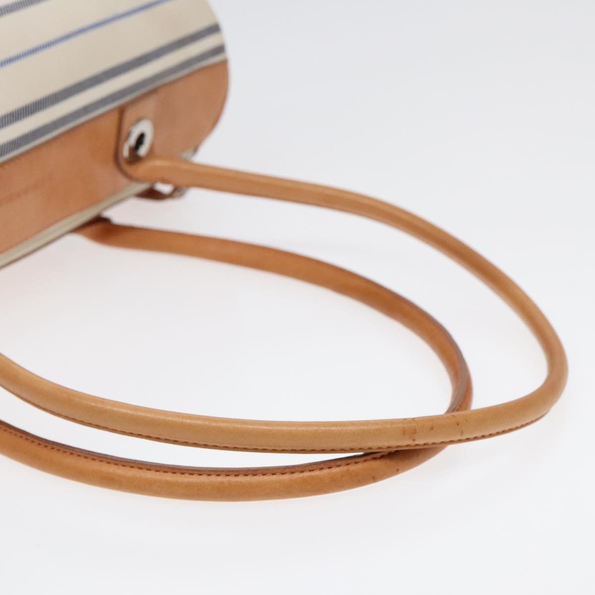 Burberry White Canvas Shoulder Bag (Pre-Owned) Size ONE SIZE - 5 Thumbnail