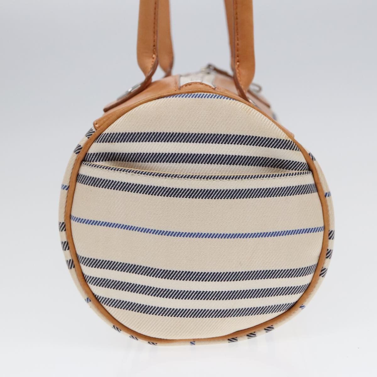 Burberry White Canvas Shoulder Bag (Pre-Owned) Size ONE SIZE - 4 Thumbnail