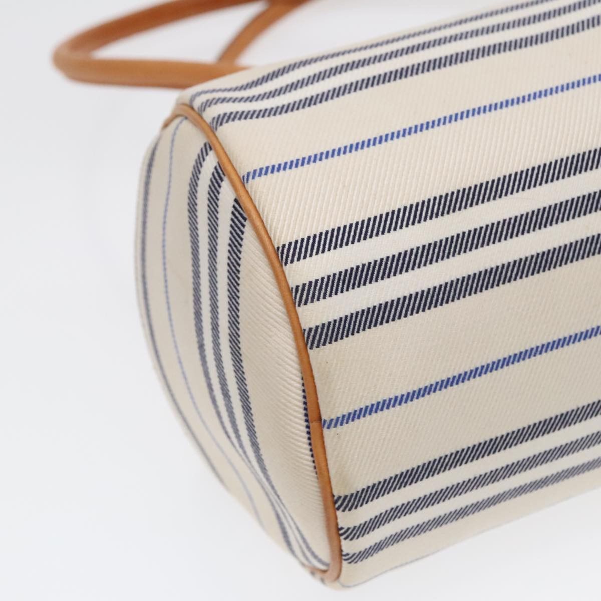 Burberry White Canvas Shoulder Bag (Pre-Owned) Size ONE SIZE - 7 Thumbnail