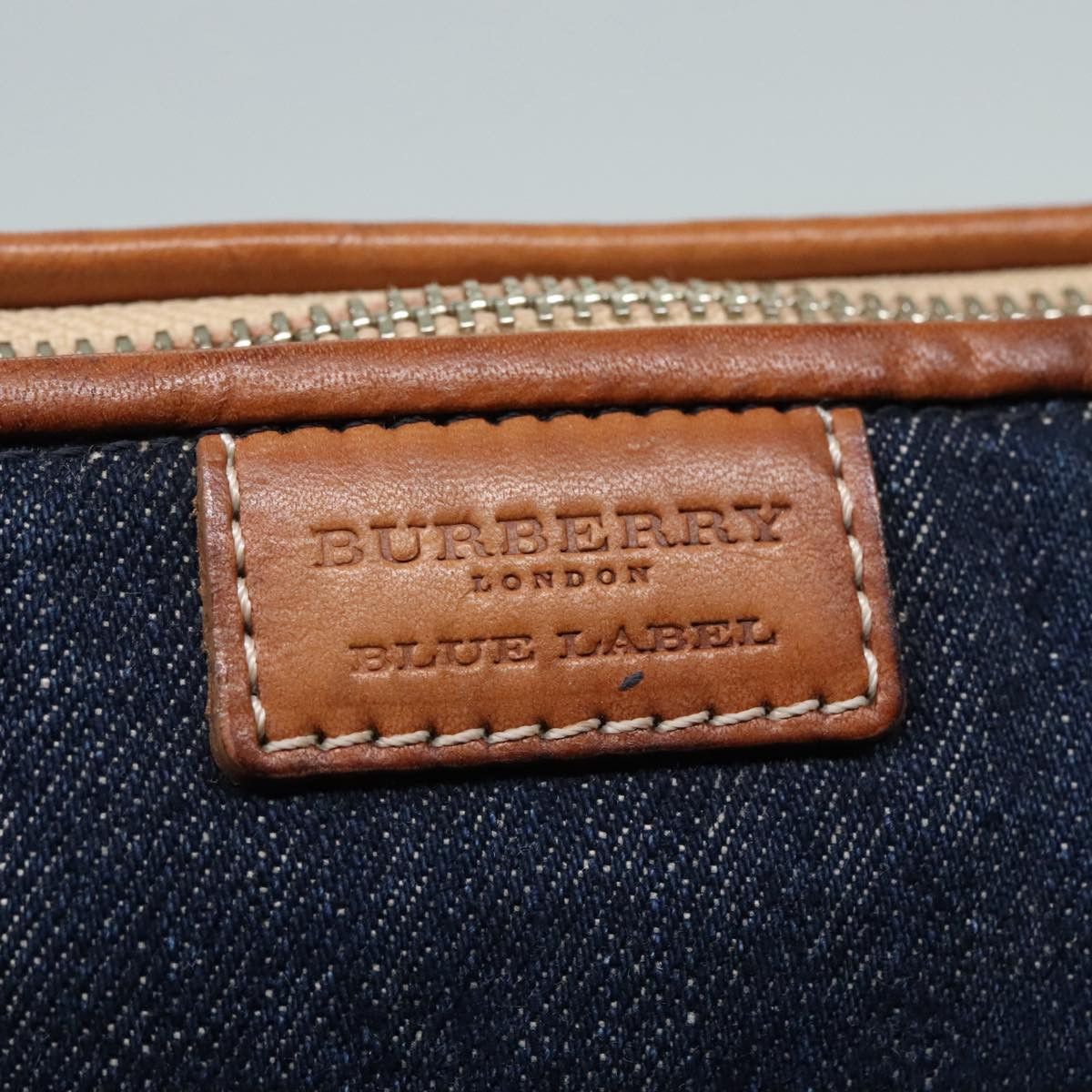 Burberry Navy Canvas Handbag (Pre-Owned) Size ONE SIZE - 12 Thumbnail