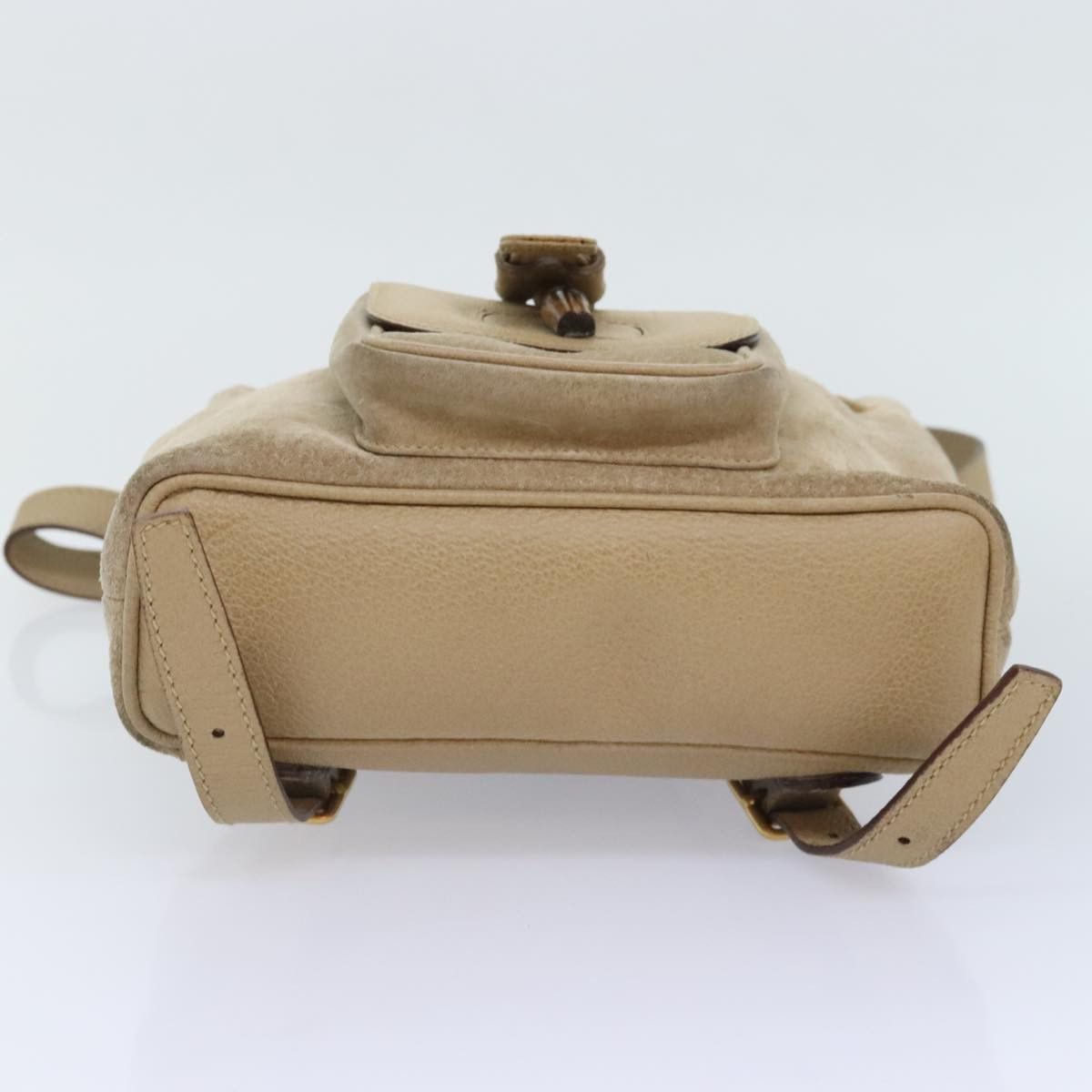 Gucci Bamboo Beige Suede Backpack Bag (Pre-Owned) Size ONE SIZE - 19 Thumbnail
