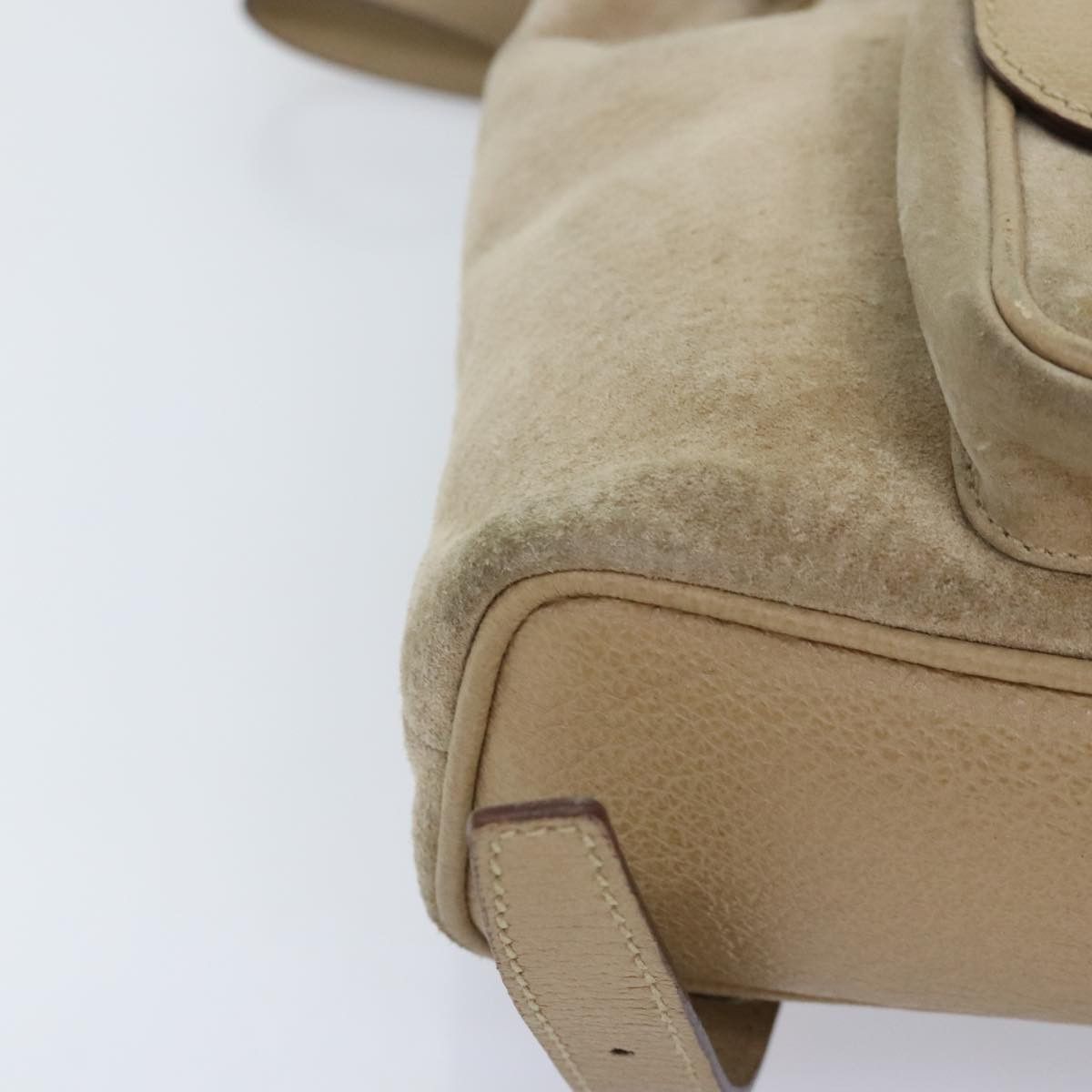 Gucci Bamboo Beige Suede Backpack Bag (Pre-Owned) Size ONE SIZE - 9 Thumbnail