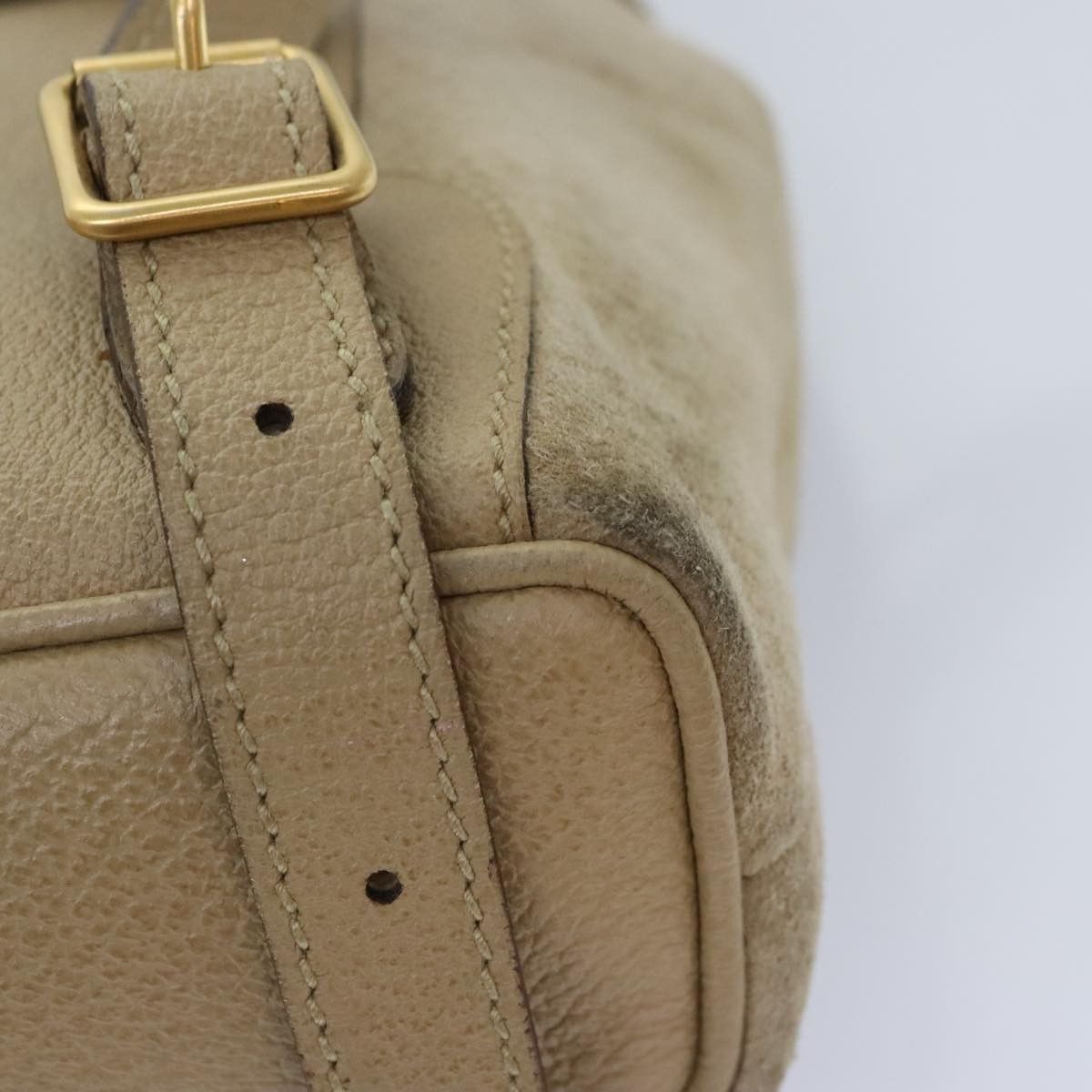 Gucci Bamboo Beige Suede Backpack Bag (Pre-Owned) Size ONE SIZE - 6 Thumbnail