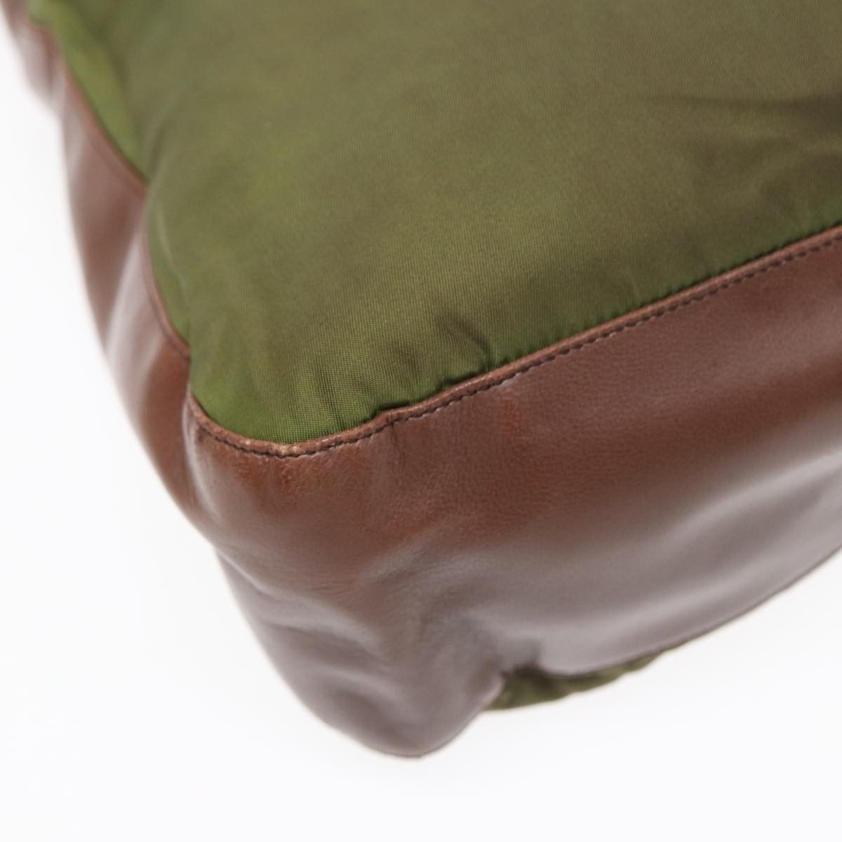 Prada Tessuto Green Synthetic Shoulder Bag (Pre-Owned) Size ONE SIZE - 9 Thumbnail