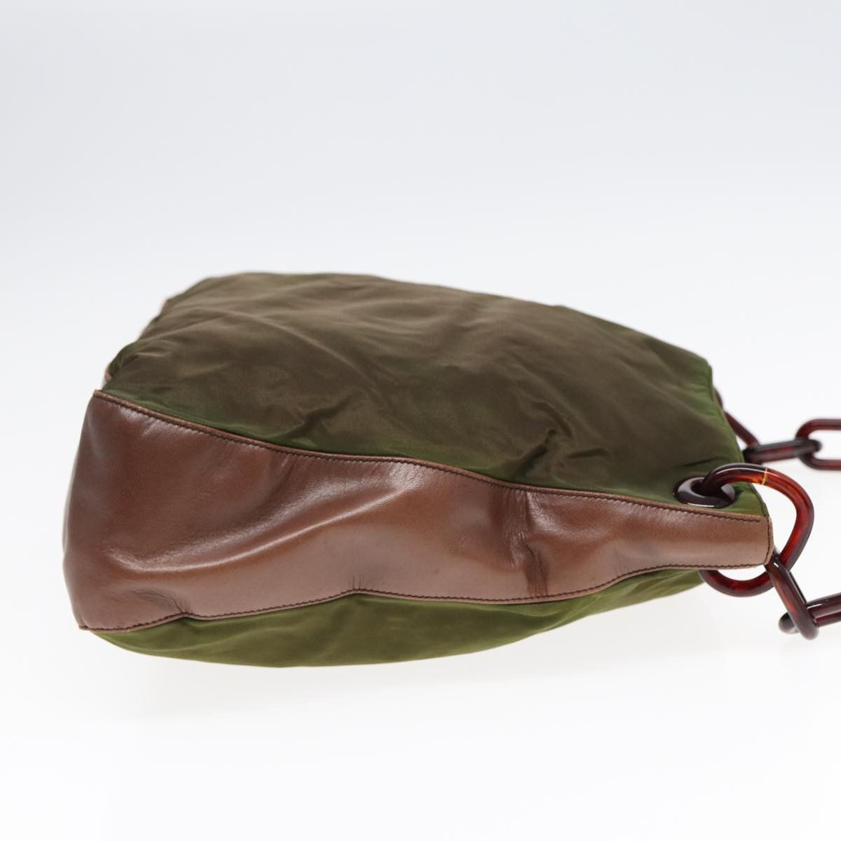 Prada Tessuto Green Synthetic Shoulder Bag (Pre-Owned) Size ONE SIZE - 4 Thumbnail