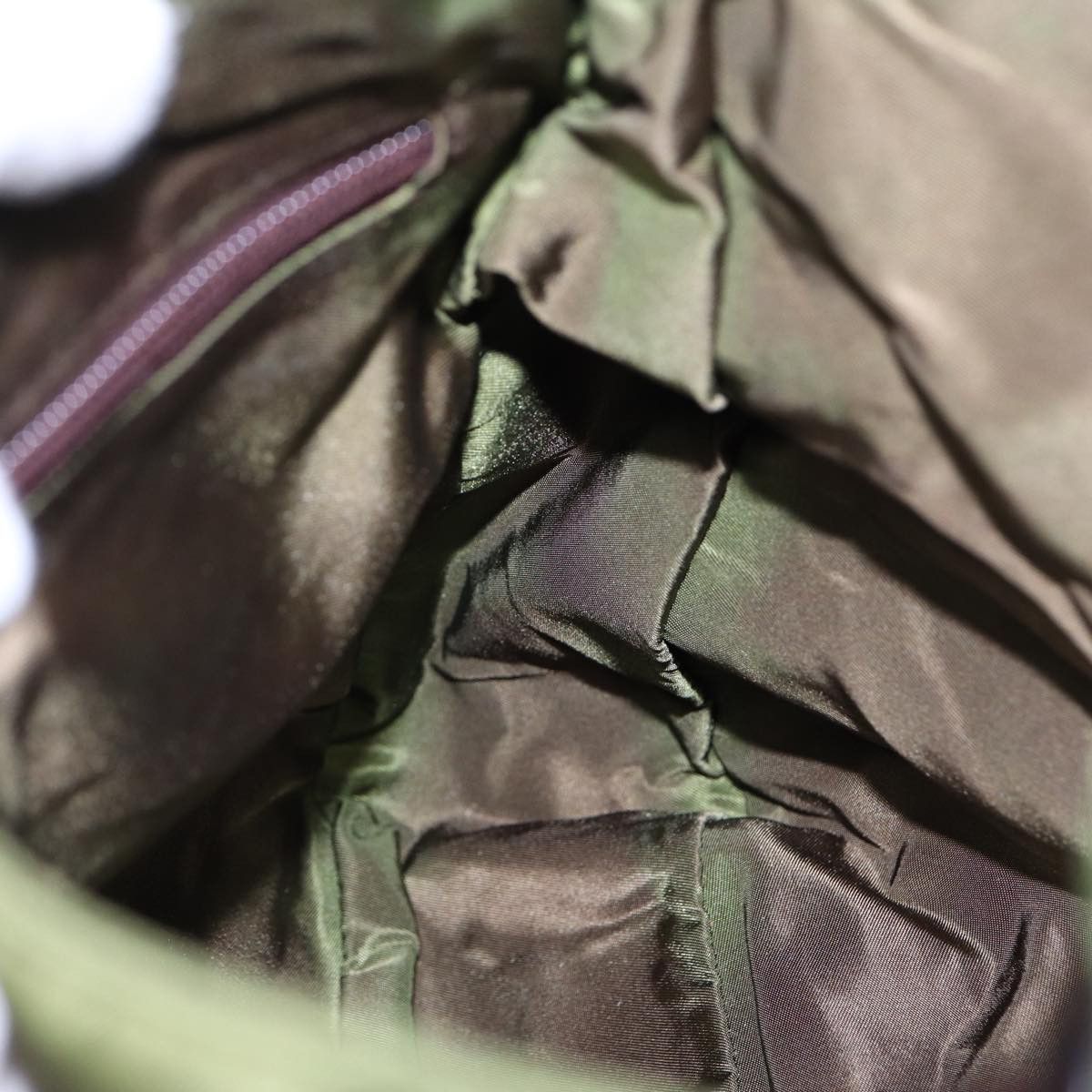 Prada Tessuto Green Synthetic Shoulder Bag (Pre-Owned) Size ONE SIZE - 18 Thumbnail