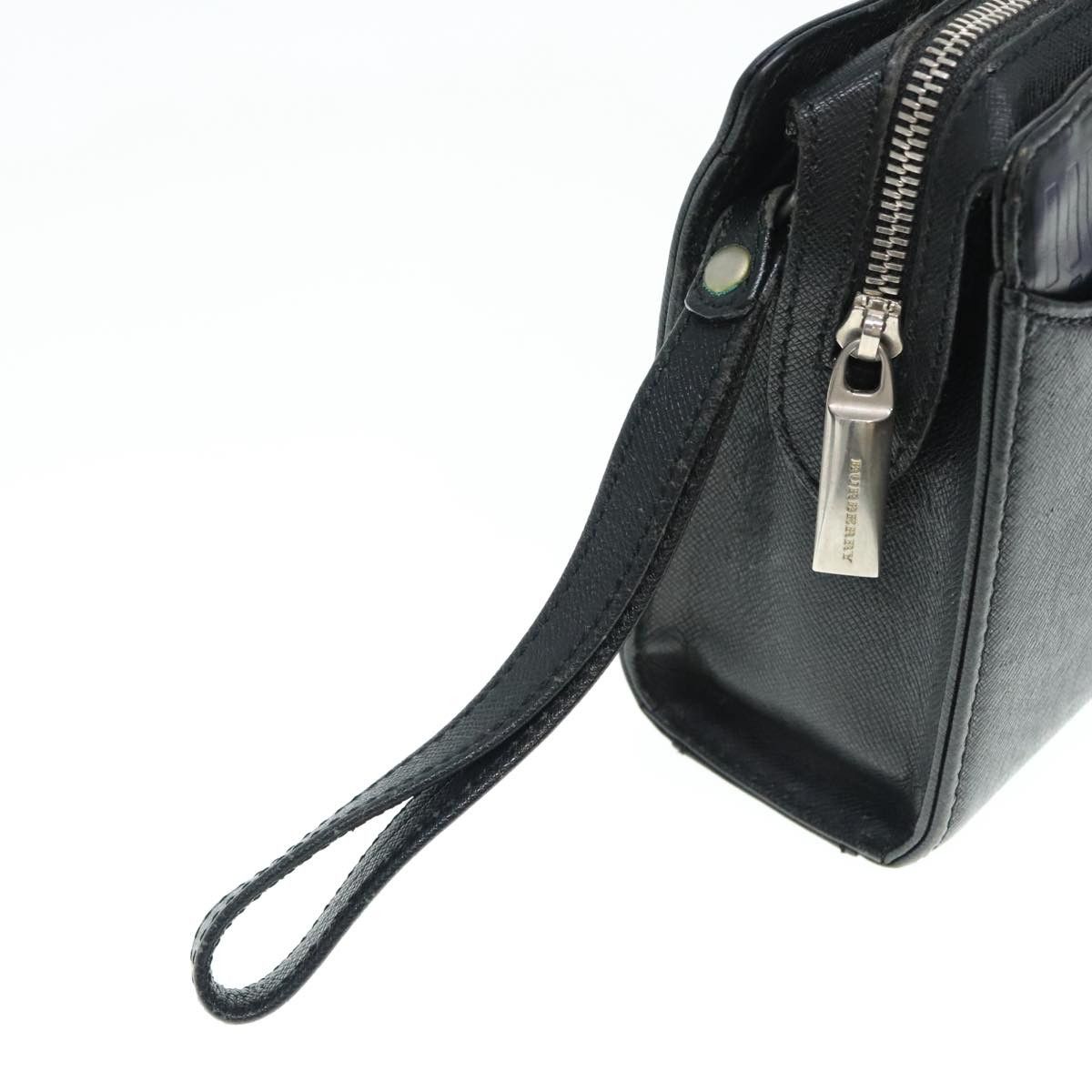 Burberry Black Leather Clutch Bag (Pre-Owned) Size ONE SIZE - 5 Thumbnail
