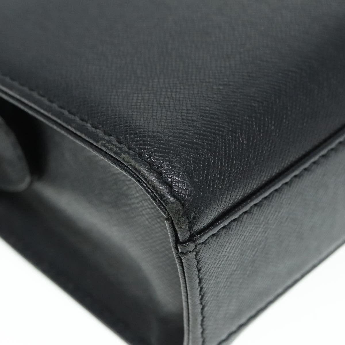 Burberry Black Leather Clutch Bag (Pre-Owned) Size ONE SIZE - 7 Thumbnail