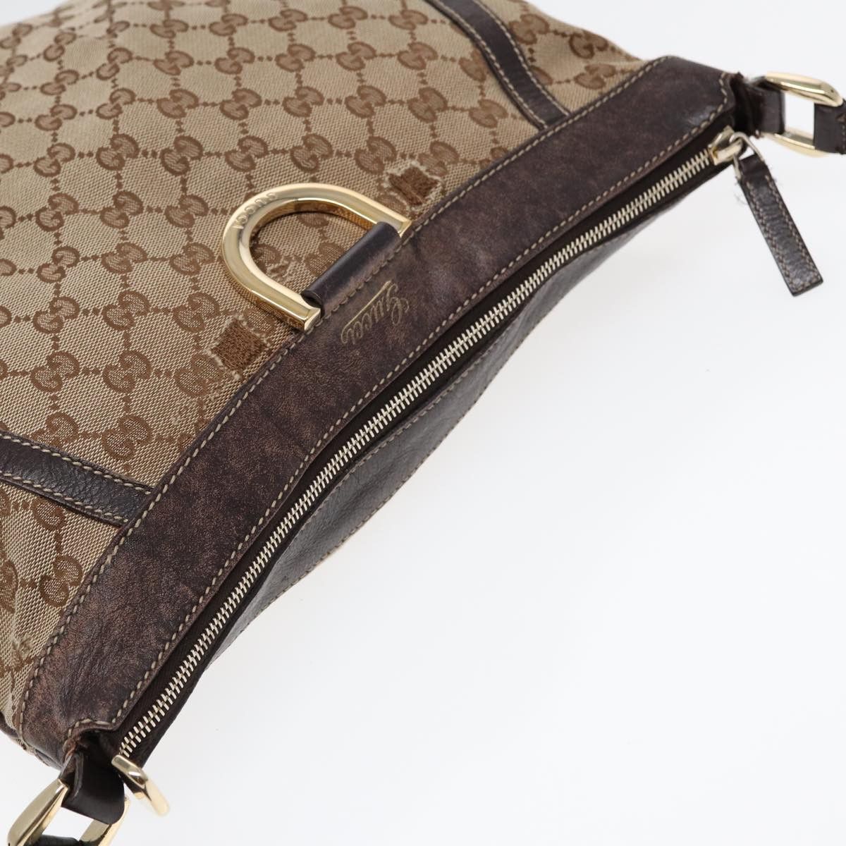 Gucci Abbey Brown Canvas Shoulder Bag (Pre-Owned) Size ONE SIZE - 10 Thumbnail