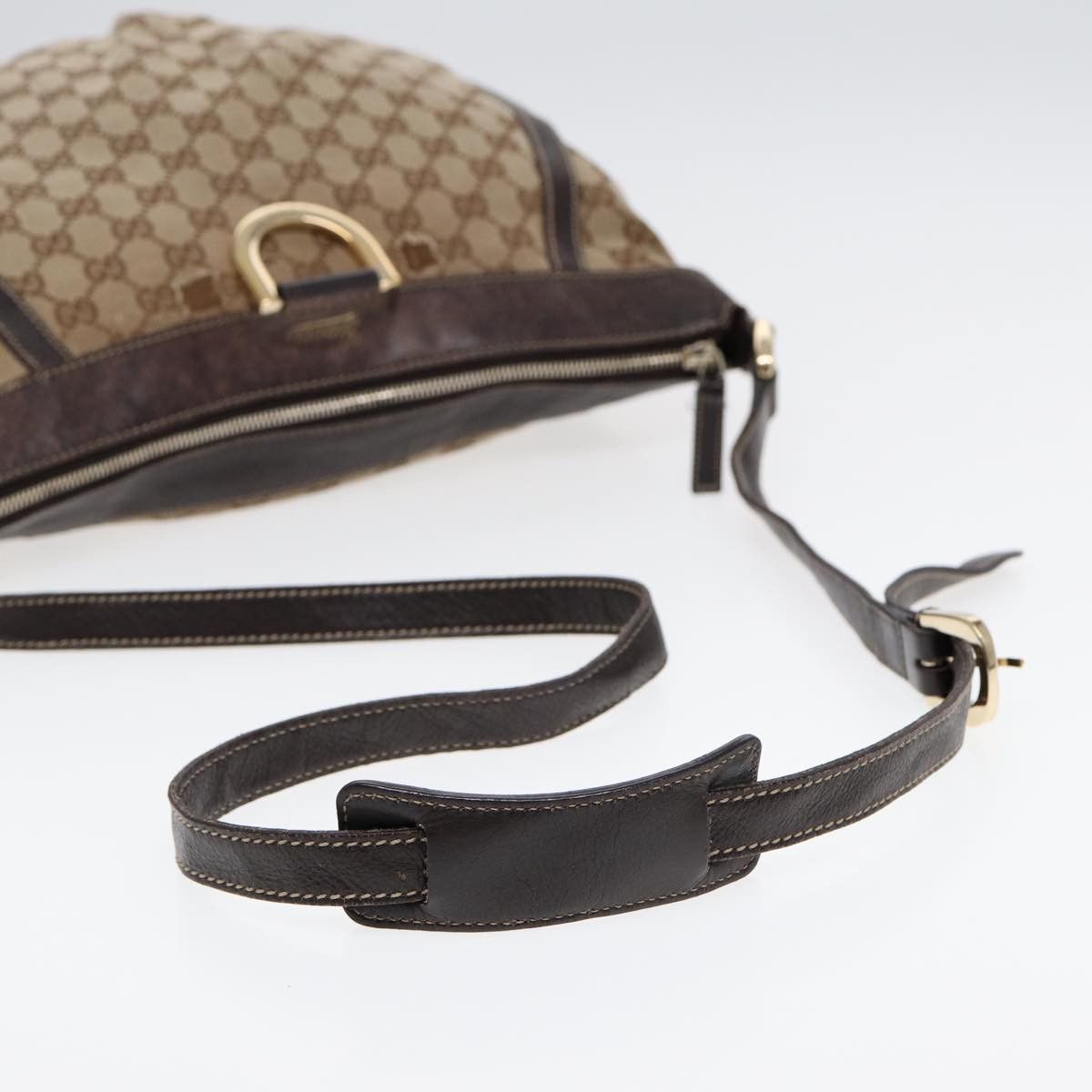 Gucci Abbey Brown Canvas Shoulder Bag (Pre-Owned) Size ONE SIZE - 4 Thumbnail