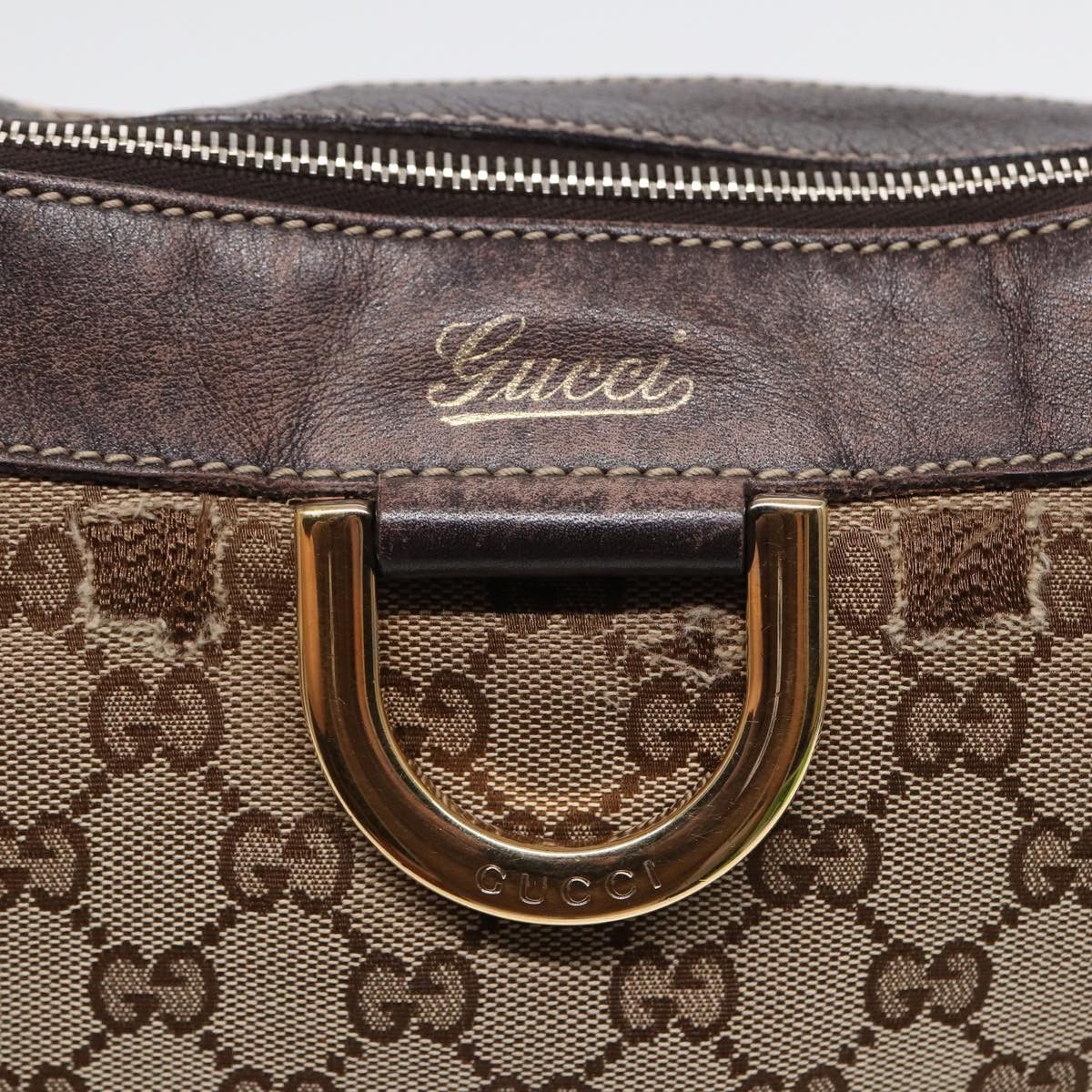 Gucci Abbey Brown Canvas Shoulder Bag (Pre-Owned) Size ONE SIZE - 14 Thumbnail