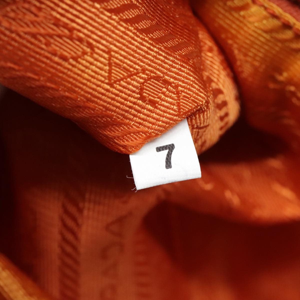 Prada Tessuto Orange Synthetic Shoulder Bag (Pre-Owned) Size ONE SIZE - 8 Thumbnail