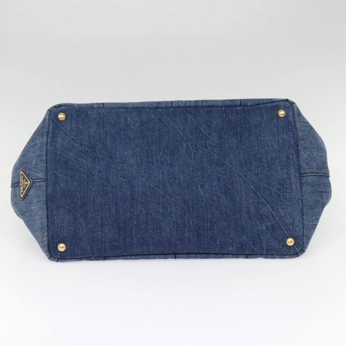 Prada Canapa Navy Denim - Jeans Tote Bag (Pre-Owned) Size ONE SIZE - 19 Thumbnail