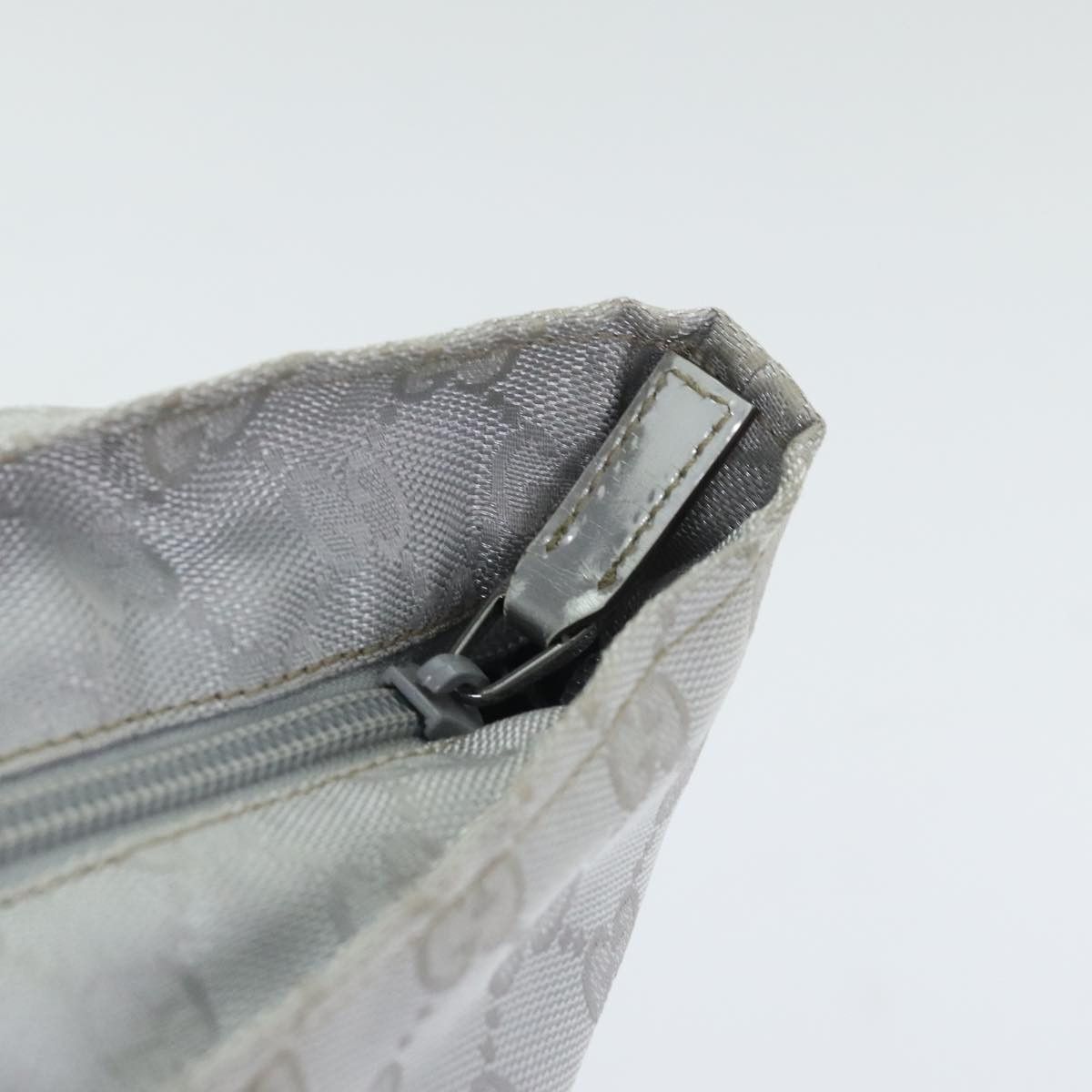 Gucci Web Grey Canvas Handbag (Pre-Owned) Size ONE SIZE - 10 Thumbnail
