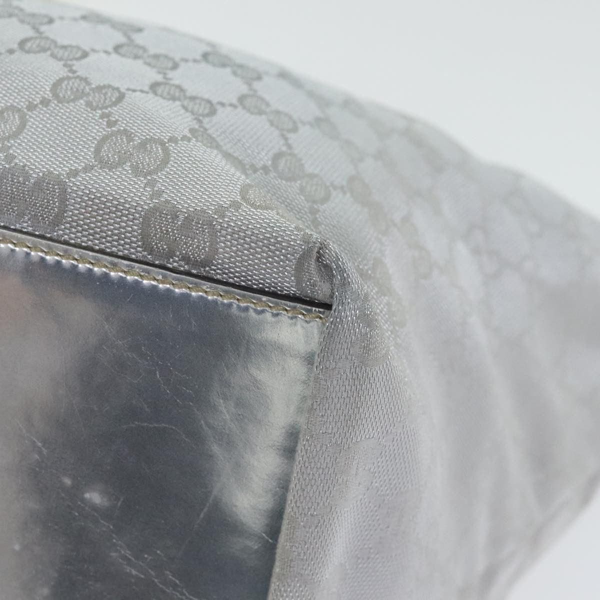 Gucci Web Grey Canvas Handbag (Pre-Owned) Size ONE SIZE - 9 Thumbnail
