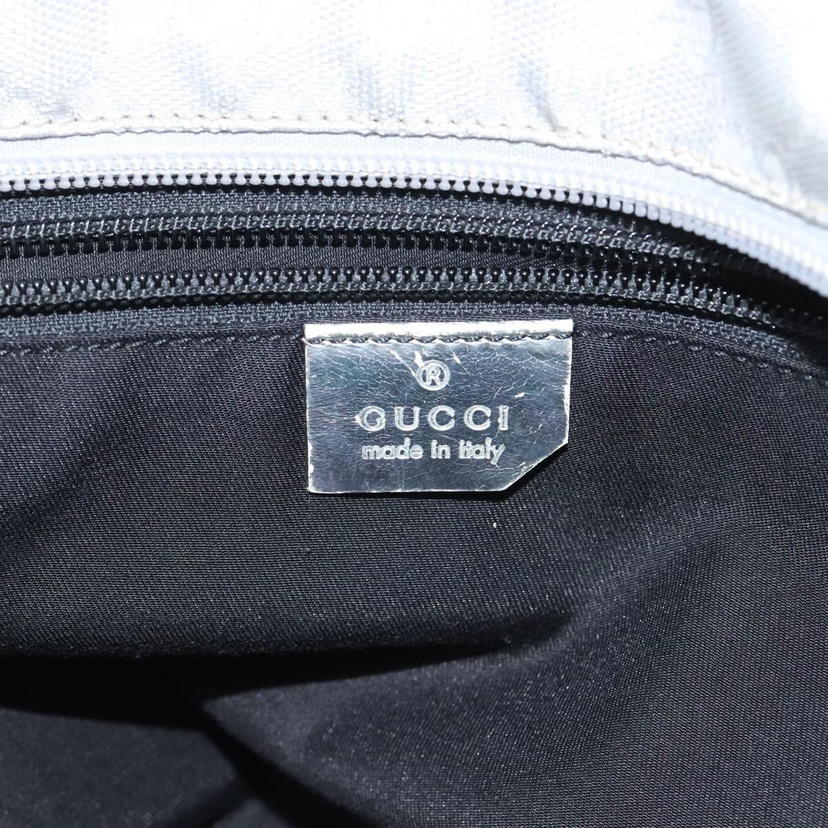 Gucci Web Grey Canvas Handbag (Pre-Owned) Size ONE SIZE - 19 Thumbnail