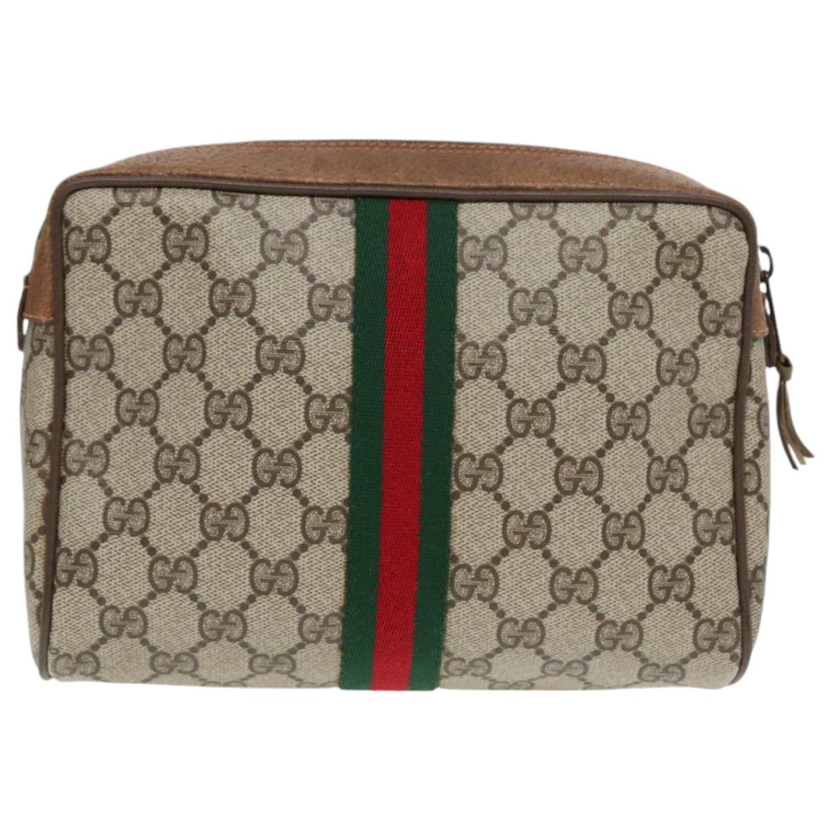 Gucci Ophidia Beige Canvas Clutch Bag (Pre-Owned) Size ONE SIZE - 2 Thumbnail