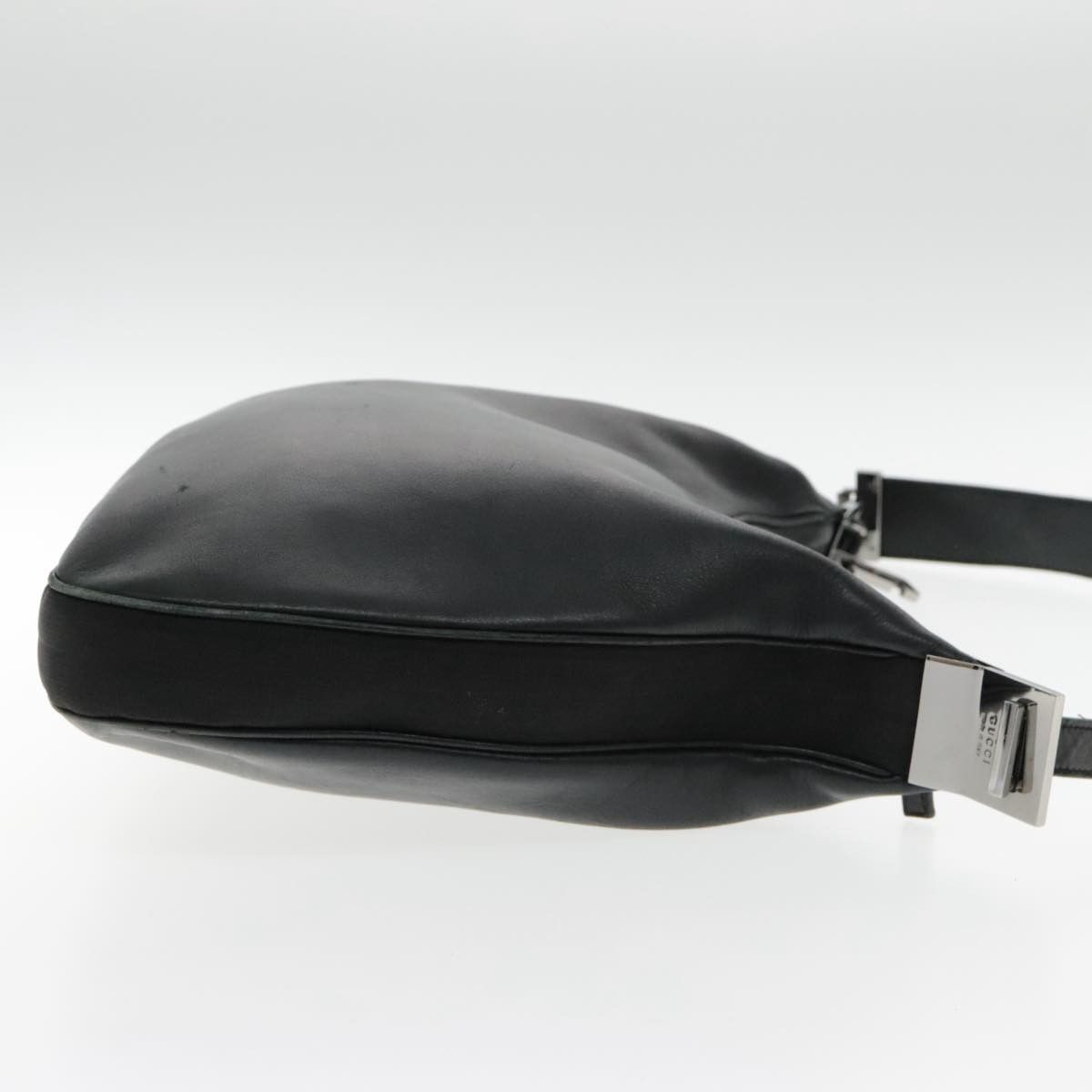 Gucci Hobo Black Leather Shoulder Bag (Pre-Owned) Size ONE SIZE - 4 Thumbnail