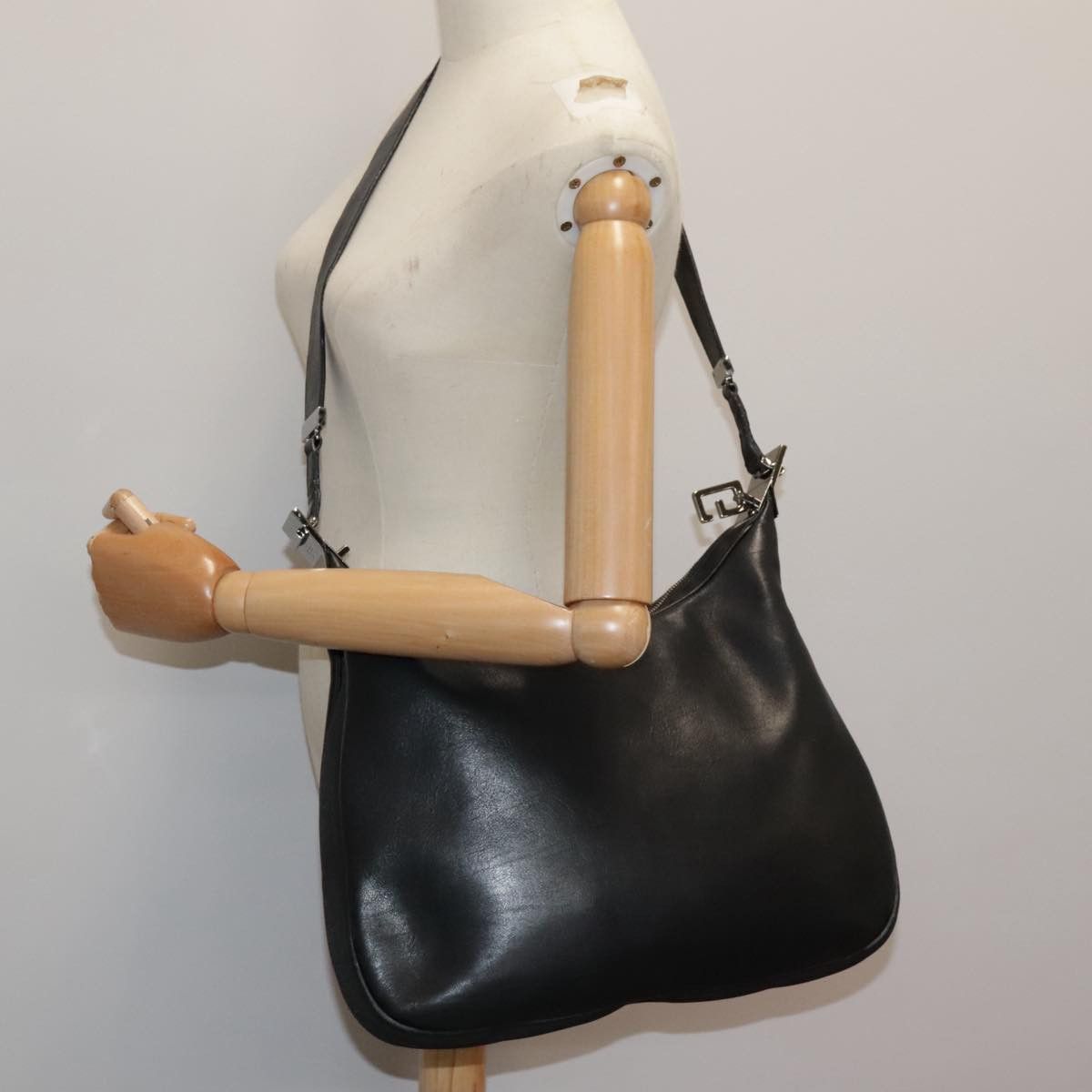 Gucci Hobo Black Leather Shoulder Bag (Pre-Owned) Size ONE SIZE - 15 Thumbnail