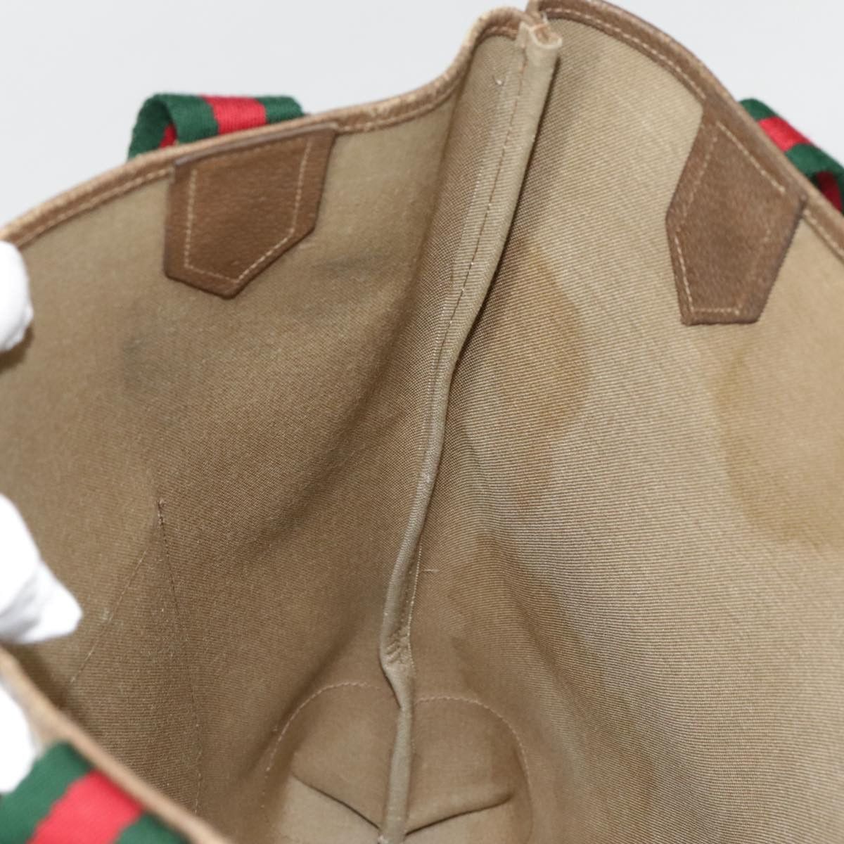 Gucci Ophidia Beige Canvas Tote Bag (Pre-Owned) Size ONE SIZE - 19 Thumbnail