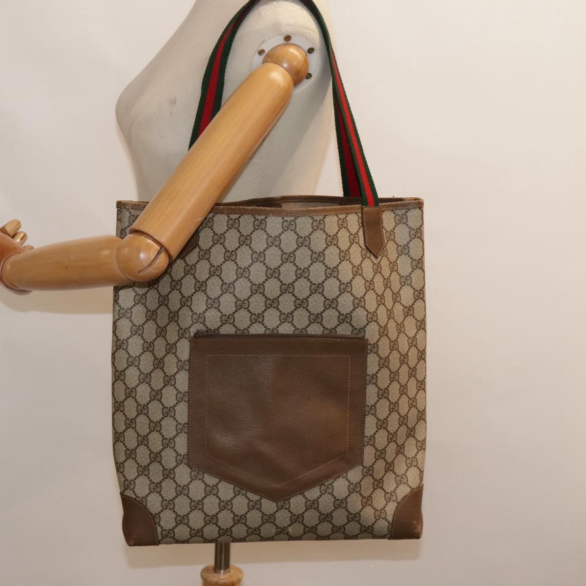 Gucci Ophidia Beige Canvas Tote Bag (Pre-Owned) Size ONE SIZE - 12 Thumbnail