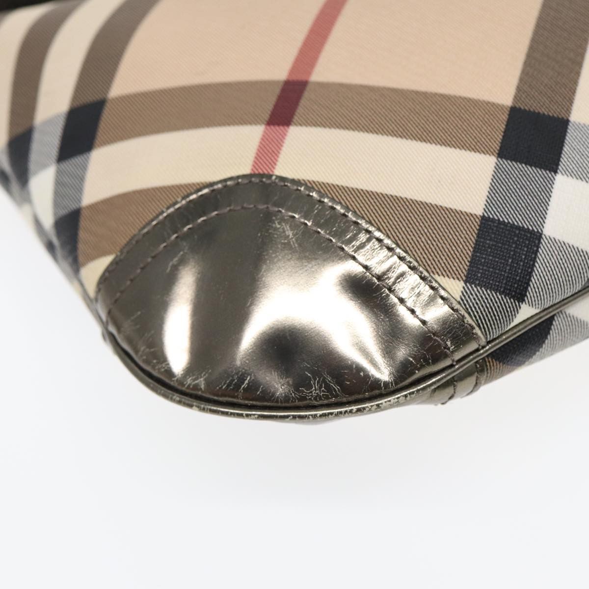 Burberry Nova Check Beige Canvas Shoulder Bag (Pre-Owned) Size ONE SIZE - 10 Thumbnail