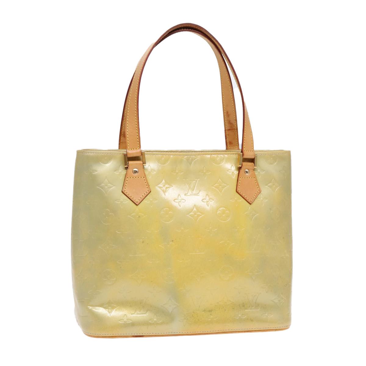 Louis Vuitton Houston Yellow Patent Leather Handbag (Pre-Owned) Size ONE SIZE - 16 Thumbnail