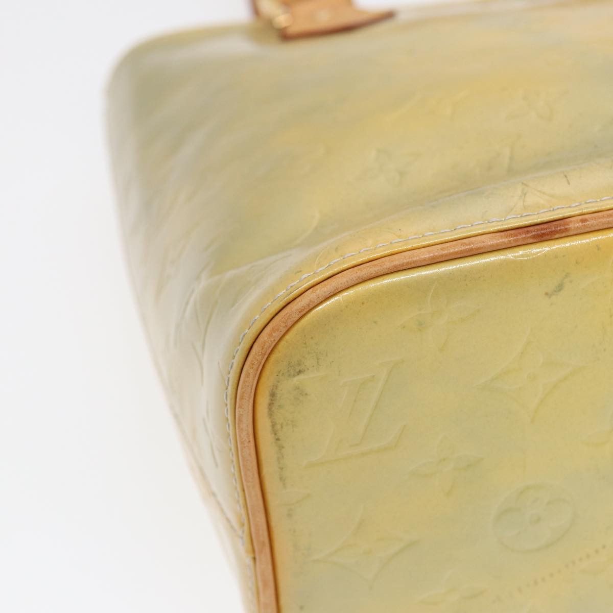 Louis Vuitton Houston Yellow Patent Leather Handbag (Pre-Owned) Size ONE SIZE - 7 Thumbnail